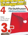 Filz-Stuhlhussen Weihnachtsmütze bei Wreesmann im Rositz Prospekt für 3,00 €