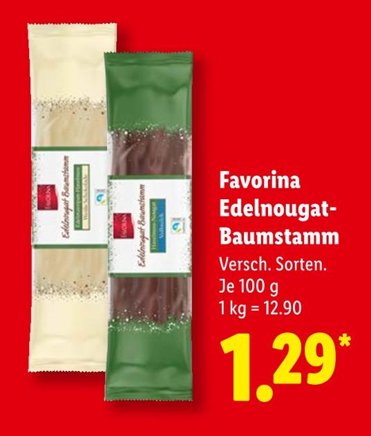 Edelnougat-Baumstamm