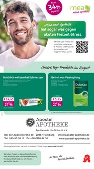 Aktueller mea - meine apotheke Prospekt "Unsere August-Angebote" für Hamburg Aktueller mea - meine apotheke Prospekt für Hamburg mit Seiten