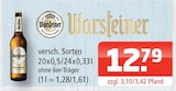 Pilsener im Angebot bei Getränke Oase in Gladbeck Pilsener Angebote von Warsteiner bei Getränke Oase Gladbeck für 12,79 €