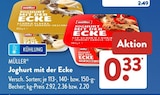 Joghurt mit der Ecke Schoko Flakes von Müller im aktuellen ALDI SÜD Prospekt für 0,33 €