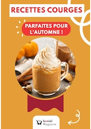 Catalogue Autres Magasins Recettes en cours à Heyrieux et alentours, RECETTES COURGES PARFAITES POUR L'AUTOMNE !, 1 page, 29/09/2025 - 02/11/2025