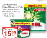 Waschmittel Pulver im Angebot bei GLOBUS in Koblenz Waschmittel Pulver Angebote von Ariel bei GLOBUS Koblenz für 15,99 €