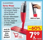 Spray-Mopp von CLEANmaxx für 7,99 € bei Netto Marken-Discount im Angebot Spray-Mopp von CLEANmaxx im aktuellen Netto Marken-Discount Prospekt