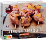 4 brochettes de poulet marinées Tex-Mex - picard en promo chez Picard 4 brochettes de poulet marinées Tex-Mex - picard dans le catalogue Picard