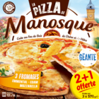 Pizza surgelée - LA PIZZA DE MANOSQUE en promo chez Carrefour Market Gap à 9,99 €