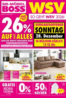 Couch im SB Möbel Boss Prospekt "SO GEHT WSV 2026!" mit 4 Seiten (Koblenz)