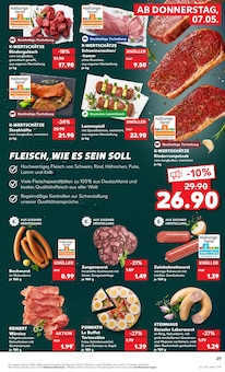 Rindfleisch im Kaufland Prospekt "Aktuelle Angebote" mit 58 Seiten (Augsburg)