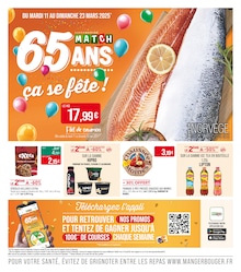 Prospectus Supermarchés Match à Rouvroy, "65 ANS ça se fête !", 20 pages, 11/03/2025 - 23/03/2025