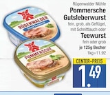 Pommersche Gutsleberwurst oder Teewurst Angebote von Rügenwalder Mühle bei EDEKA München für 1,49 €