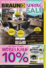 Aktueller BRAUN Möbel-Center Möbel & Einrichtung Prospekt in Schönaich und Umgebung, "SPRING SALE" mit 20 Seiten, 03.04.2024 - 30.04.2024