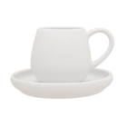 Tasse à café avec soucoupe - CARREFOUR HOME en promo chez Carrefour Tasse à café avec soucoupe - CARREFOUR HOME dans le catalogue Carrefour