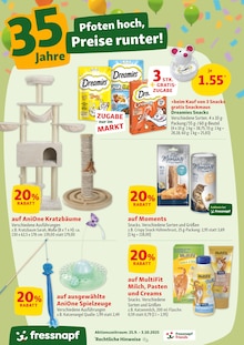 Kratzbaum im Fressnapf Prospekt "35 Jahre - Pfoten hoch, Preise runter!" mit 22 Seiten (Krefeld)
