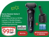 Herren-Rasierer Series 5 52-B7000cc im Angebot bei GLOBUS in Frankenthal Herren-Rasierer Series 5 52-B7000cc Angebote von Braun bei GLOBUS Frankenthal für 99,99 €