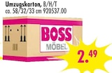 Umzugskarton im Angebot bei SB Möbel Boss in Frechen Umzugskarton Angebote bei SB Möbel Boss Frechen für 2,49 €