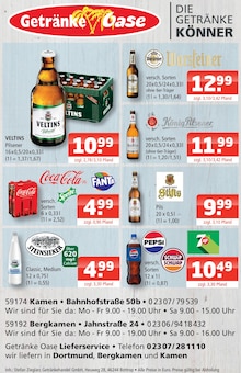 Coca Cola im Getränke Oase Prospekt "Aktuelle Angebote" mit 1 Seiten (Unna)