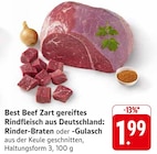Best Beef Zart gereiftes Rindfleisch aus Deutschland: Rinder-Braten bei EDEKA im Heppenheim Prospekt für 1,99 €