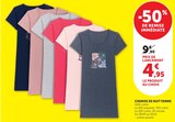 Chemise de nuit femme - Super U à Montpellier Chemise de nuit femme en promo chez Super U Montpellier à 4,95 €