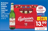 Original Czech Imported Lager von Budweiser Budvar für 13,99 € bei Netto Marken-Discount im Angebot Original Czech Imported Lager von Budweiser Budvar im aktuellen Netto Marken-Discount Prospekt