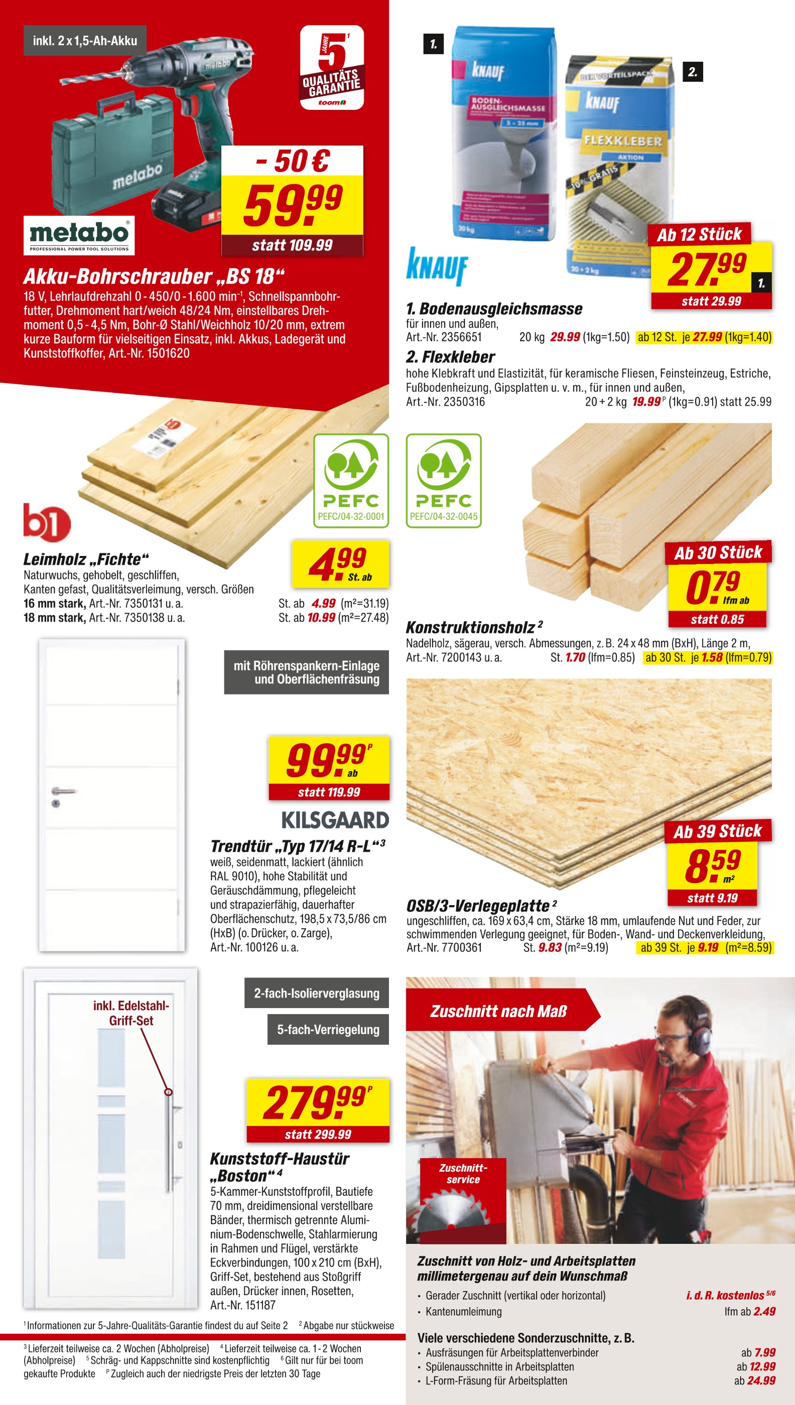 Bohrmaschine im aktuellen toom Baumarkt Prospekt (Paderborn) Bohrmaschine im toom Baumarkt Prospekt "Respekt, wer's selber macht." mit 16 Seiten (Paderborn)