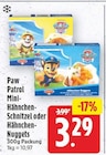 Mini-Hähnchen-Schnitzel von Paw Patrol für 3,29 € bei E center im Angebot Mini-Hähnchen-Schnitzel von Paw Patrol im aktuellen E center Prospekt