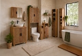 Meuble sous-lavabo 2 portes et 1 étagère en promo chez Maxi Bazar Meuble sous-lavabo 2 portes et 1 étagère dans le catalogue Maxi Bazar