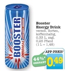 Aktuelles Booster Energy Drink Angebot bei EDEKA in Frankfurt (Main) ab 0,49 €