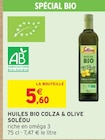 Huiles bio colza & olive - SOLÉOU en promo chez Intermarché Champigny-sur-Marne à 5,60 €