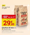 Espace Emeraude Châteaubriant - Promo Charbon de bois 50 l Promo Charbon de bois 50 l à 29,85 € dans le catalogue Espace Emeraude à Châteaubriant