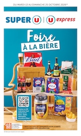 Prospectus Supermarchés Super U en cours à Mensignac et alentours, "Foire À LA BIÈRE", 10 pages, 13/10/2026 - 25/10/2026 Catalogue Supermarchés Super U en cours à Mensignac et alentours, "Foire À LA BIÈRE", 10 pages, 13/10/2026 - 25/10/2026