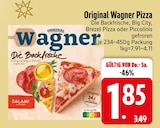 Pizza Angebote von Original Wagner bei EDEKA Augsburg für 1,85 €