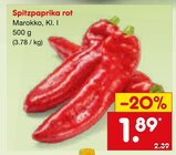 Aktuelles Spitzpaprika rot Angebot bei Netto Marken-Discount in Bergisch Gladbach ab 1,89 €