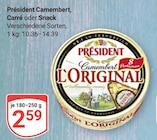 Camembert von Président im aktuellen GLOBUS Prospekt