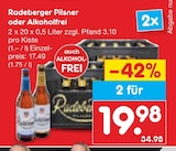 Aktuelle Bier Angebote bei Netto Marken-Discount in Freiberg Aktuelles Pilsner Angebot bei Netto Marken-Discount in Freiberg ab 19,98 €