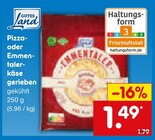 Aktuelles Pizza- oder Emmentaler-Käse gerieben Angebot bei Netto Marken-Discount in Ulm ab 1,49 €