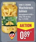 Wachsbrechbohnen von King's Crown für 0,89 € bei ALDI Nord im Angebot Wachsbrechbohnen von King's Crown im aktuellen ALDI Nord Prospekt