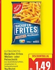 Backofen-Frites Wellenschnitt oder Feinschnitt von Gut&Günstig für 1,49 € bei E center im Angebot Backofen-Frites Wellenschnitt oder Feinschnitt von Gut&Günstig im aktuellen E center Prospekt