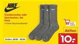 Aktuelles Sneakersocken, 3er Pack Angebot bei Netto Marken-Discount in Salzgitter ab 10,00 €