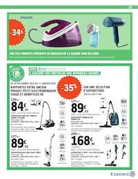 Offre Aspirateur Balai dans le catalogue E.Leclerc du moment à la page 29