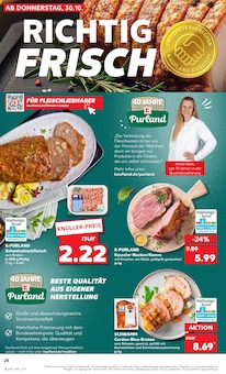 Braten im aktuellen Kaufland Prospekt (Braunschweig) Braten im Kaufland Prospekt "RICHTIG FRISCH" mit 69 Seiten (Braunschweig)