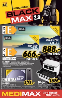 MEDIMAX Prospekt DIE DEALS DES JAHRES - BLACK MAX 2.0 mit  Seiten in Oschatz und Umgebung