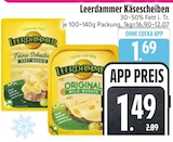 Käsescheiben von Leerdammer im aktuellen EDEKA Prospekt für 1,49 €