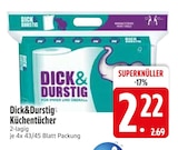Tucher im EDEKA Prospekt Küchentücher von Dick&Durstig im aktuellen EDEKA Prospekt für 2,22 €