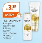 Shampoo oder Spülung von PANTENE PRO-V im aktuellen Müller Prospekt für 3,29 €