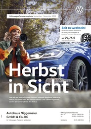 Volkswagen Prospekt für Geseke: "Herbst in Sicht", 1 Seite, 01.09.2023 - 30.11.2023