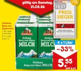 Haltbare Berg und Alpenmilch von  im aktuellen Netto Marken-Discount Prospekt für 5,55 €