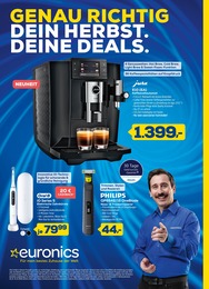 Aktueller EURONICS Prospekt, "GENAU RICHTIG. DEIN HERBST. DEINE DEALS.", mit Angeboten der Woche, gültig von 14.10.2026 bis 14.10.2026