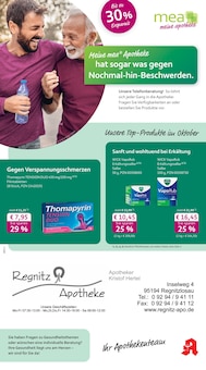 Aktueller mea - meine apotheke Prospekt (Hof, 4 Seiten zum blättern mea - meine apotheke Prospekt Unsere September-Angebote mit 4 Seiten