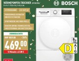 Wärmepumpen-Trockner WTH83V04 Angebote von Bosch bei Marktkauf Recklinghausen für 469,00 €