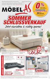 Aktueller Möbel AS Prospekt "SOMMER SCHLUSSVERKAUF" mit 12 Seiten